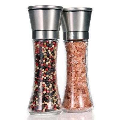 Pepper Mill and Salt Mill, 6 Oz Glass Tall Body