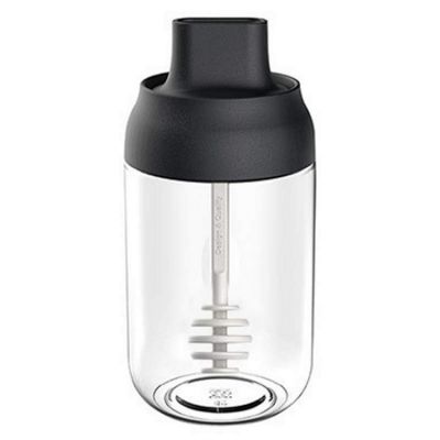 New Kitchen Glass Transparent Seasoning Bottle Salt Spice Jar With Spoon Honey Moisture-Proof Jar