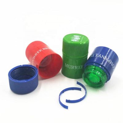 33*47 mm 33*58 mm Non-refillable pilfer proof plastic closures vodka whiskey tequila caps for glass bottles