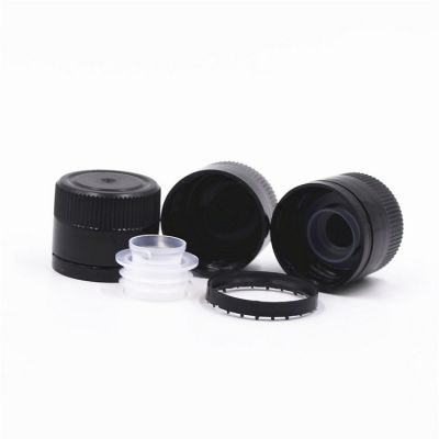 31.5 24mm black color plastic olive oil closure for olive oil glass bottle