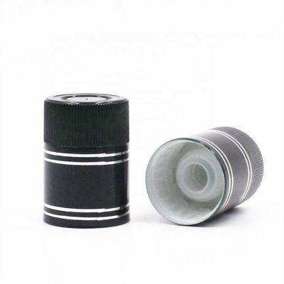 33 47mm 33 58mm top open plastic caps spirits liquor glass bottle cap