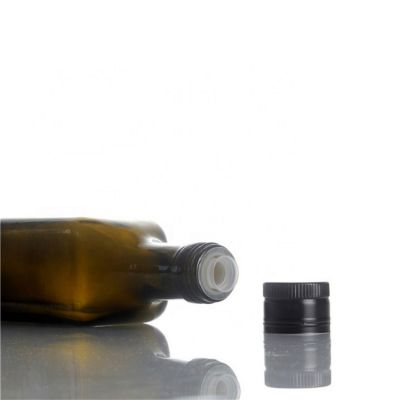 logo custom 31.5x24mm aluminum colored olive oil sesame benne walnut closure sesame oil cap with plastic pourer