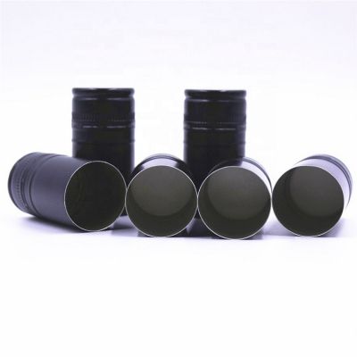 Stocked Black Color 30*60mm Bvs Sarantin Aluminum Ropp Caps Screw Caps For Wine