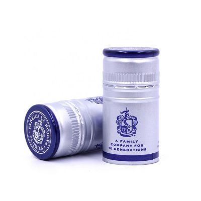 30*60mm Aluminum Non Refillable Vodka Wine Bottle Cap with PE Liner