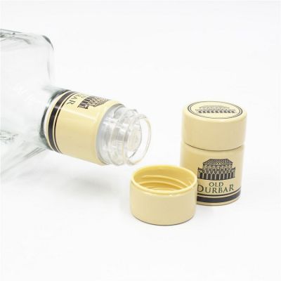 34x47mm aluminum plastic whisky vodka liquor bottle cap