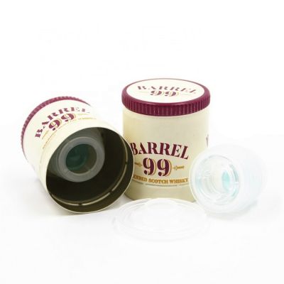 Custom OEM printing embossing PE liner flow ball non-refillable plastic non spill insert wine 30*35 mm aluminum ropp caps