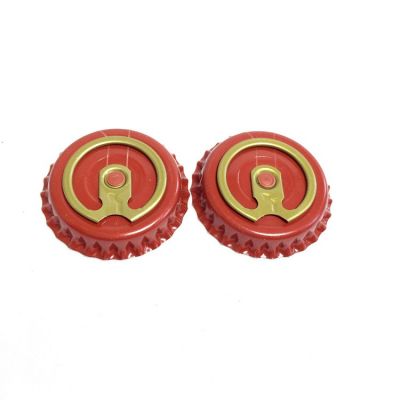 Factory outlets standard size 26mm ring pull glass bottle beer cap closures beer tinplate crown caps