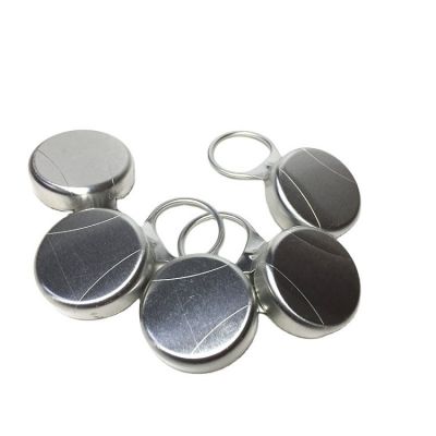 Pull ring aluminum cap for basil seed juice 26mm Dia Ring pull cap