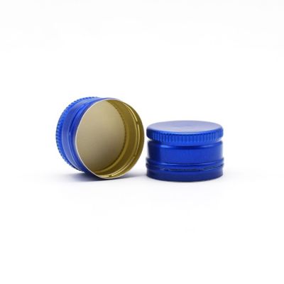 wholesale price pilfer proof 28mm aluminium cap for glass bottle custom aluminium screw cap cheap lids bottle caps closures