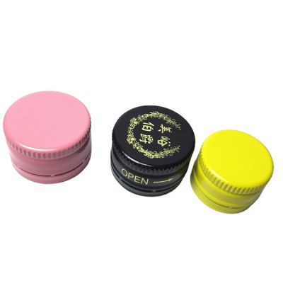 2021Hot Sale Good Quality 18mm 25mm 28mm spirits liquor vodka Gin cap screw cap aluminum ropp caps aluminum screw lids