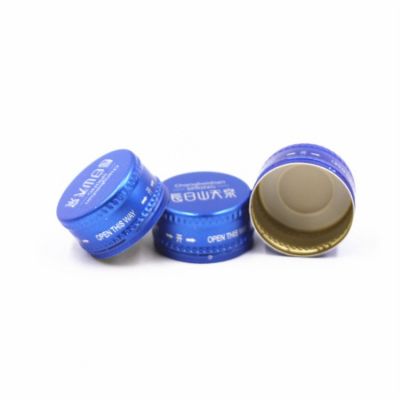 28 mm 38 mm aluminum sacmi ropp TPE liner BVS 3105 aluminum alloy alcohol beverage spirits drinks metal screw caps