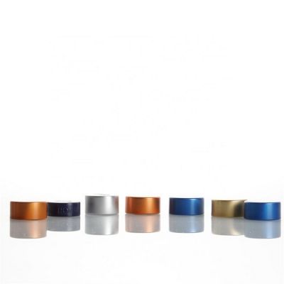 In stock 28-400 GPI luxury top sliver color aluminum overshell caps for whisky vodka gin glass bottles