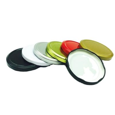 63mm 82mm Metal Screw Twist Off Lug Cap With Safety Button Pop Top Lid For Canning Jars