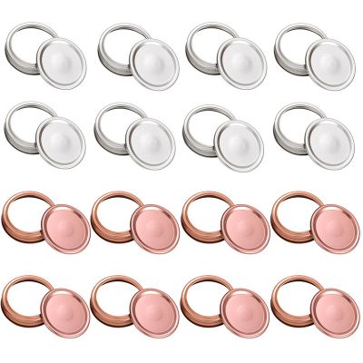 Wide Mouth Tinplate Metal Lug Cap Split-Type Canning Jar Lids with Leak Proof Silicone for Mason Jar Canning Lids