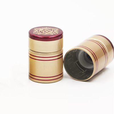 33*47mm 33*58mm Top Opening Liquor Bottle Non Refillable Caps Pre-threaded ROPP Plastic Aluminum Cap Wholesale