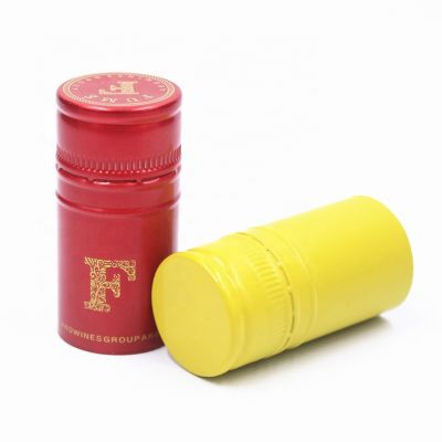 Customized 30*60mm ropp spirits gin vodka rum tequila wine bottle sarantin liner aluminum screw cap
