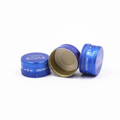 custom embossed 28mm sacmi pilfer proof aluminum metal beverage water bottle ropp screw cap