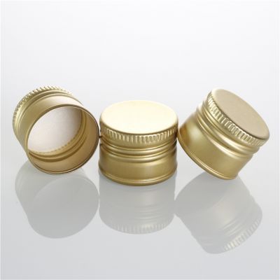 31.5*24mm 29mm*31mm plain gold silver color aluminum pre threaded ropp caps epe liner inside for screw bottle finish bottle lid