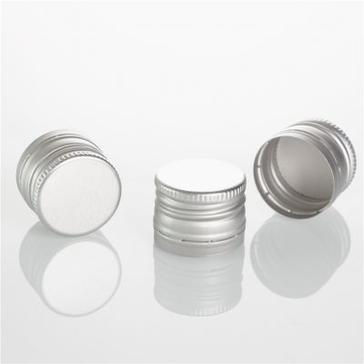 29mm 31mm plain gold silver color aluminum pre threaded ropp caps epe pe liner inside for screw bottle finish bottle lid