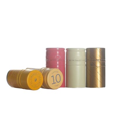 Customized 30*60mm Sarantin Saranex ROPP aluminum screw cap cover for wine bottle finish bottle covers