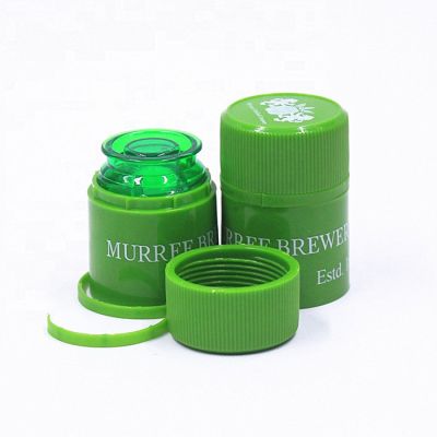 33x47mm 33*58mm printed red green blue color whiskey whisky tequila gin brandy non refillable guala plastic vodka cap