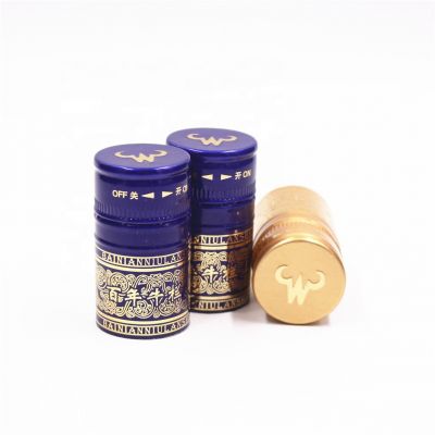 Bottle Usage 33 mm Plastic Cap Flip Top Cap ROPP Guala Finish bottle Non Refillable Spirits Liquor Vodka Cap