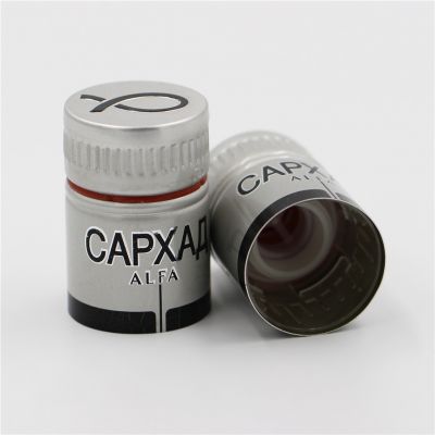 hot sale red color aluminum- plastic cap with for vodka