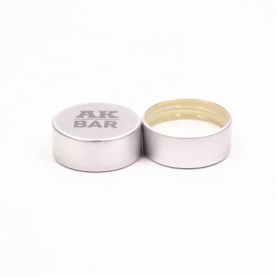 GPI 40033 400/33 40028 400/28 plain silver aluminum-plastic whisky vodka glass bottle continuous thread cap closure