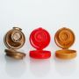 Food grade flip plastic off bottle cap hinge snap caps butterfly flip top cap wholesale