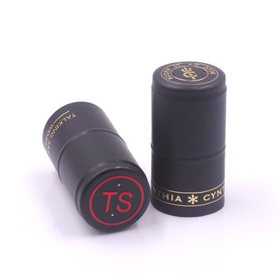 Aluminum Plastic Heat Shrink Capsule for Wine Bottle with Different Color Printing Custom Logo Color 30*60mm Easy Open End Round