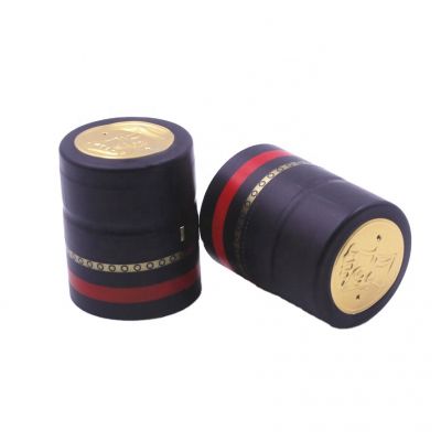 custom printed design custom size PVC wine capsule for glass bottle shrink capsules