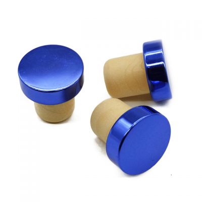 Wholesale Tiny T Shape Aluminum Bar Top Stopper Synthetic Wine Cork Small Bar Cork Silicone Plug Cork