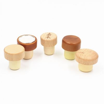 Wooden spirits bottle cap synthetic stopper for spirits glass bottle