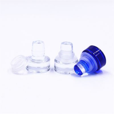 High flint glass cork stopper for inside diameter 18.5mm of liquor bottle finish