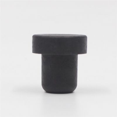 Plain black color spirits bottle cork stopper synthetic stopper for gin bottle