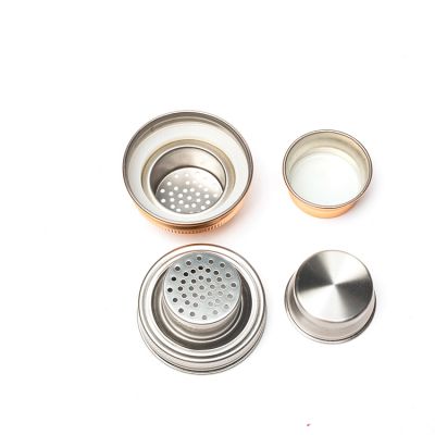 Stainless Steel Cocktail Shaker Lids for Regular Mouth Mason Jar