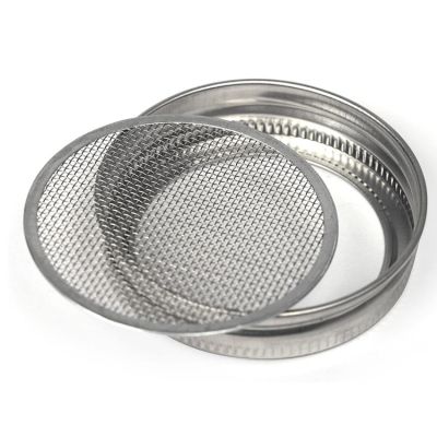 Stainless Steel 70mm Beans Split Sprouting Lids for Regular Mouth Moan Jar