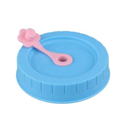 Custom New Style Regular Mouth 70mm Drinking Bottle Lids Plastic Mason Jar Lids and Straws