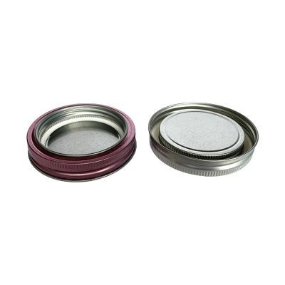 Hot Sale 86mm Stainless Steel Rust Proof Food Safe Salad Lid For Mason Jar