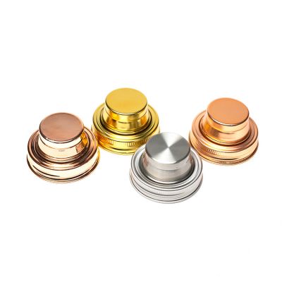 High Quality 70mm Stainless Steel Silver Golden Cocktail Shaker Lid For Mason Jar