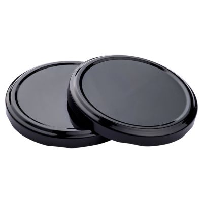 82mm Black Metal Lug Cap BPA Free Twist Off Lids for Canning Glass Jar