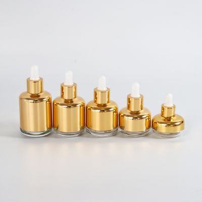 Manufacturer high quality luxury aluminum dropper bottle essential oil glass dropper bottle serum dropper bottle