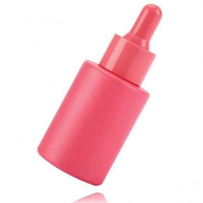 New hot selling 15ml 30ml 50ml macarone flat shoulder essential oil bottle stock solution split dropper glass