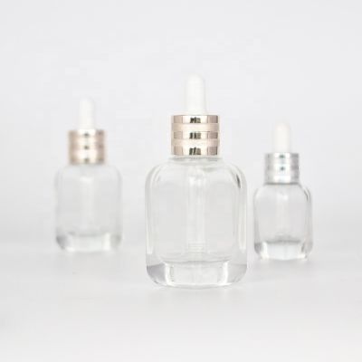 10/20/40ml square glass dropper bottle for essential oil and serum