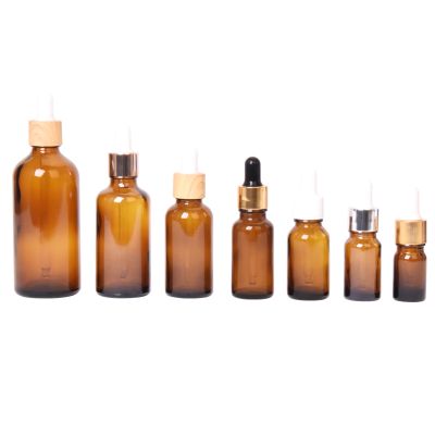 Luxury 5ml 10ml 15ml 20ml 30ml 50ml 100ml Cosmetic Face Skin Serum Cbd Herb Hemp Essential Oil 1oz Amber Glass Dropper Bottle