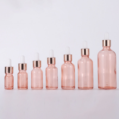 Hot Sale Customized Size Clear Essential Oil Serum CBD Glass Dropper Bottle With Aluminium Cap