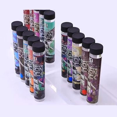 Moonrock logo labels clear glass pre roll tubes mix options pre roll tubes 22*120mm glass tubes