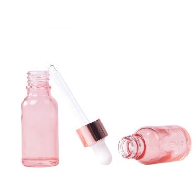 30ml 1oz Empty skin care packaging rose gold cuticle cbd oil cream lotion glass bottles for essential oils