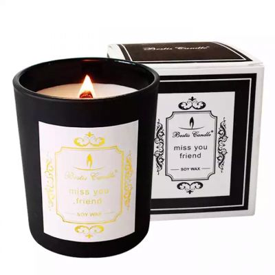 Nordic Candle Holder Black Decorative Glass Candle Holders For Home Decor With Gift Box