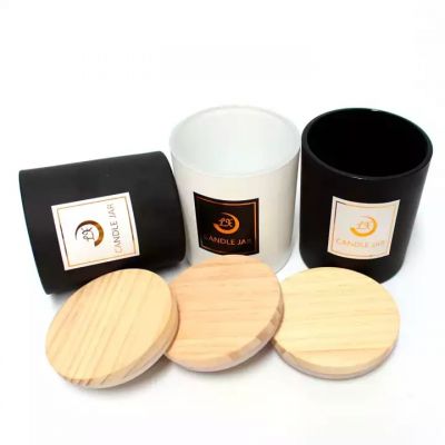 whole sale 12 oz 13 oz heat resistant personalized black the prayer empty glass candle jars with lid and gift box trade